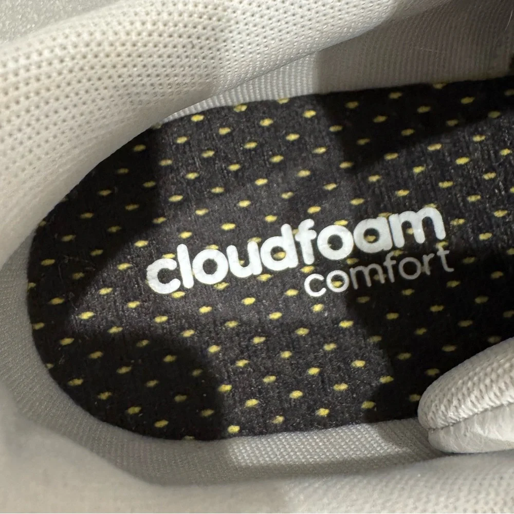 Adidas Grand Court 2.0 Cloudfoam White 3 Stripe Low Top Sneakers 9 - Picture 9 of 9